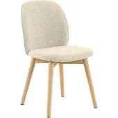 Ebuy24 Cindy chaise de salle à manger bouclé beige.