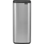 Brabantia Bo Touch Bin, 10 l, rectangulaire, acier, acier, plastique, terrasse