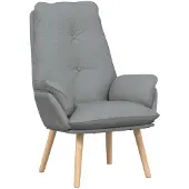 vidaXL fauteuil Gris clair 69 x 74 x 93 cm Tissu Sherpa