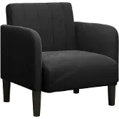 vidaXL Fauteuil avec accoudoirs noir 54 cm velours