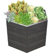 Garantia Ergo Hochbeet L75 Farbe stone, Größe 110x95 cm, Hähe 75 cm