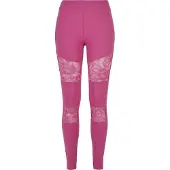 Urban Classics Leggings orchidée / blanc