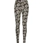 Urban Classics Leggings brun foncé / blanc
