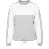 Urban Classics Sweat-shirt gris / blanc