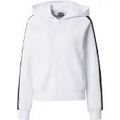 Emporio Armani pour femme. 7W000960_AF12501 Sweat à capuche Logo Series blanc (S), Casuel, Sport, Manche longue, Polister recyclé