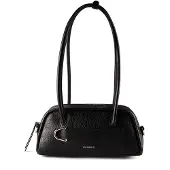 Coccinelle sac à main pour femme en cuir noir