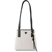 GUESS Sac bandoulière 'Alice' gris clair / noir