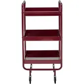 House Doctor Chariot À Roulettes | Métal Bordeaux | 208580321