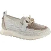 Hispanitas pour femme. HV264834 Baskets Oregon blanc cassé (38), Marron, Plat, Aucun, Casuel