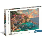 Clementoni , le Puzzle européen Made in Italie Puzzle Manarola en Peinture - 2000 pièces