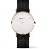 Paul Hewitt Montre - - PH-SA-R-ST-W-21M - Ø 39 mm - Noir/Rose - Bracelet en Nylon