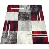 Tapis.nl Tapis moderne Diamora rouge 80x300 cm