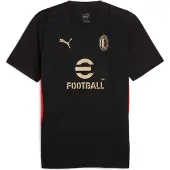 Puma T-shirt d'entraînement AC Milan à manches courtes, noir, taille S