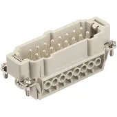 HARTING Deutschland HARTING Han 16E Insert mâle (M) Connexion à vis, 16 pôles + PE 500 V, 16 A - 1 pièce