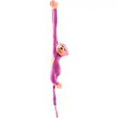 Lean Toys Peluche mascotte singe avec son rose 80 cm