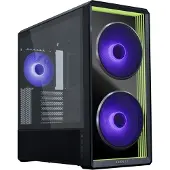 Lian Li LANCOOL 217 INF Boîtier PC, tour midi, verre trempé, éclairage RGB - noir
