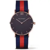 Paul Hewitt Montre Unisexe - - PH-SA-R-ST-B-NR-20S - Ø 39 mm - Acier inoxydable - Bracelet en nylon