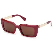 MAX&Co. MAX &CO MO0143 Shiny dark red 52/19/140 Lunettes de soleil pour femmes