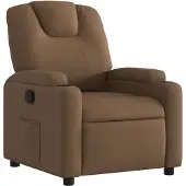 Syfax Fauteuil inclinable Marron Tissu
