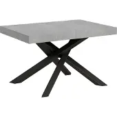Itamoby Table Extensible 90X140/244 Cm Volantis Cemento Structure Anthracite