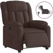 Sonstiges Fauteuil inclinable électrique Marron foncé Tissu