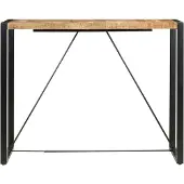 vidaXL Table de bar 140 x 70 x 110 cm en bois massif de manguier