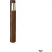 SLV lampadaire LED rond Slots 65 IP44 Ø9 cm 3000K blanc chaud rouille