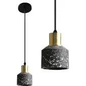 Toolight Lampe Suspendue APP930-1CP Lastri Black