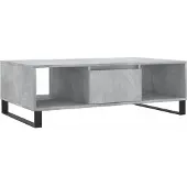 Syfax Table basse gris béton 104x60x35 cm bois d'ingénierie