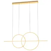 Zuma Line Suspension LED CHOLET, or français, 34 W, 2890 lm, métal, dimensions : 150 x 110 x 8 cm, IP20,