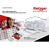 METZGER Bras d'essuie-glace arrière pour VW FOX bicorps