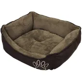 Nobby Lit confort carré Classic "MERO" brun L x l x H : 87 x 70 x 20 cm