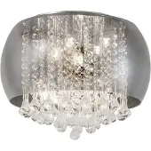 Rabalux Plafonnier avec cristaux G9 6x40W couleur chrome 3598 Ninelle