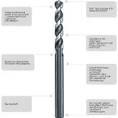Kwb AKKU-TOP Metallbohrer HI-NOX 258655 - 5,5 mm,