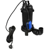 GEKO Pompe à boues pour puits et fosses septiques avec flotteur et couteau de coupe, 750 W, G81423