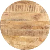 vidaXL Table de salle à manger 80 cm Bois de manguier rugueux