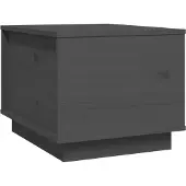 vidaXL Table basse Gris 40x50x35 cm Pin massif