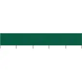 Syfax Paravent 5 panneaux Tissu 600 x 160 cm Vert