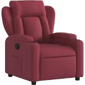 Syfax Fauteuil relax vin rouge tissu
