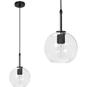 Toolight Lampe Suspendue APP1176-1CP Black