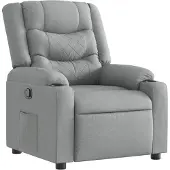 Syfax Fauteuil inclinable Gris clair Tissu