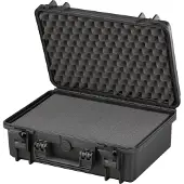 XENOTEC MAX 430S valise étanche à l'eau et à la poussière en noir, y compris des inserts en mousse avec découpe en cube pour une adaptation individuelle