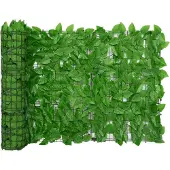 Syfax Écran de balcon avec feuilles vert 300x75 cm