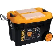 Perel Coffre à Outils Mobile - 595 X 420 X 370 Mm - 92 L