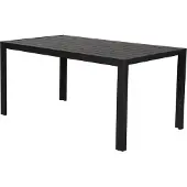 Ebuy24 Cult Table de jardin, 150 cm, noir/noir.