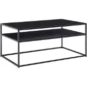 Wohnling Table basse 100x60x45 cm table basse industrielle en métal noir |