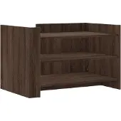 vidaXL Table basse marron imitation chêne 80x50x50 cm Bois composite