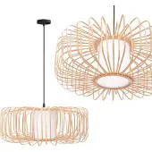 Toolight Lampe Suspendue APP1376-1CP Boho Beige
