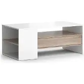 Vicco Table basse Fabien Blanc 110x60cm, Model 37954