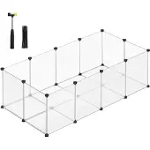 Leobert Parc Pour Animaux - - Transparent/Noir - 143 X 73 X 46 Cm
